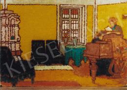 Rippl-Rónai, József - Yellow Piano Room II., 1909; 71x103,5; oil on cardboard; Signed lower rightt: Rónai 1909; Photo: Tamás Kieselbach