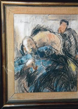 Rippl-Rónai, József - Piping Man; pastel on paper; Signed upper left: Rónai; Photo: Tamás Kieselbach