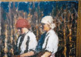  Koszta, József - Working on the Field; oil on canvas; Signed lower right: Koszta; Photo: Tamás Kieselbach