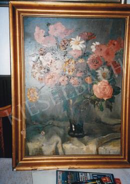  Szánthó Mária - Virágcsendélet; Jelezve balra lent: Szánthó; Fotó: Kieselbach Tamás