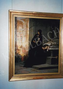 Liezen-Mayer, Sándor - Queen Mary and Elisabeth at the tomb of Louis the Great, 1862; 175x146 cm; oil on canvas; Signed lower right: Liezen Mayer; Photo: Tamás Kieselbach