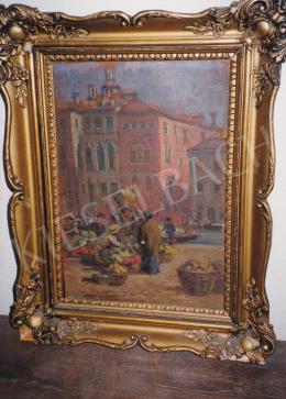 Gergely, Imre - Market Scene, oil on canvas, Signed lower left: Gergely Imre, Photo: Tamás Kieselbach