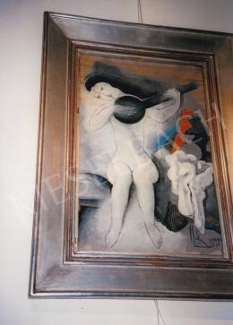  Kádár, Béla - Girl with Mandolin; tempera on paper; Signed lower right: Kádár Béla; Photo: Tamás Kieselbach