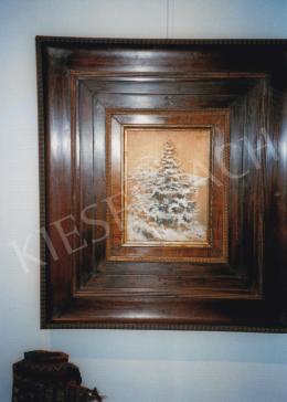  Mednyánszky, László - Snowy Pine, c. 1910; 30x21,5 cm; oil on wooden board; Signed lower right: Mednyánszky; Photo: Tamás Kieselbach