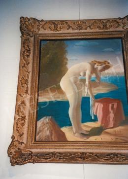  Molnár C., Pál - Nude by the Water; 51x38 cm; tempera on wooden board; Signed lower right: MCP; Photo: Tamás Kieselbach