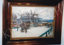  Berkes, Antal - Winter View with Horses, 1912; oil on canvas; Signed lower right: Berkes A 1912; Photo: Tamás Kieselbach
