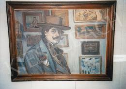 Rippl-Rónai, József - Self-Portrait in Brown Hat, 1897; oil on cardboard; Signed lower middle: 97 Rónai; Photo: Tamás Kieselbach