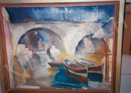 Aba-Novák, Vilmos - Bridge in Rome, 1929; oil on canvas; Signed lower left: Aba-Novák 29 Róma; Photo: Tamás Kieselbach