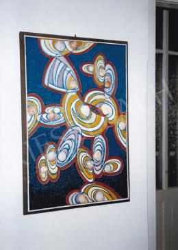 Hegyi, György (Schönberger György) - Triptych with Shells, 1974; oil and mosaic; Unsigned; Photo: Tamás Kieselbach
