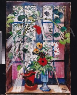  Remsey, Jenő György - Flower Still Life in Sunshine, 1962; oil on canvas; Signed lower right: Remsey 962; Photo: Tamás Kieselbach
