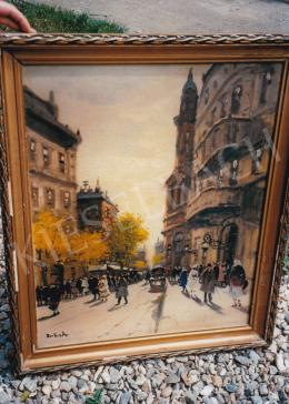  Berkes, Antal - City Scape; oil on canvas; Signed lower left: Berkes A; Photo: Tamás Kieselbach