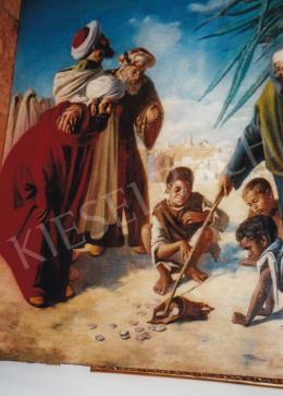 Paczka Ferenc - Koldusok; olaj, vászon; Jelezve jobbra lent: Paczka F. Tanger 1881; Fotó: Kieselbach Tamás