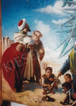 Paczka Ferenc - Koldusok; olaj, vászon; Jelezve jobbra lent: Paczka F. Tanger 1881; Fotó: Kieselbach Tamás
