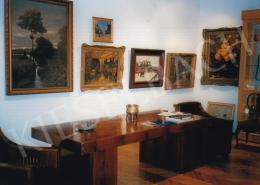  Berkes, Antal - Interior with 3 Berkes Antal paintings; Second from the left: Parisian Sityscape; Above: Cityscape; Third from the left: Winter Scene with Horses; Photo: Tamás Kieselbach