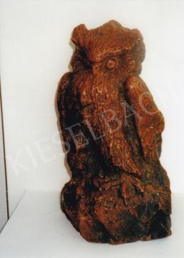  Spangher, Ferenc - Owl; Size: 41cm cm; red marble; Signed lower left: a bagolyon Spangher; Photo: Tamás Kieselbach