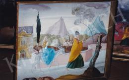  Molnár C. Pál - Menekülés Egyiptomba, olaj, vászon, Jelezve jobbra lent: MCP, Fotó: Kieselbach Tamás