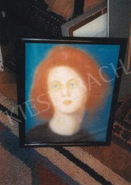Rippl-Rónai József - Vörös hajú nő, 1892 előtt, pasztell, papír, 38x28 cm, Jelezve jobbra fent: Rónai, Fotó: Kieselbach Tamás