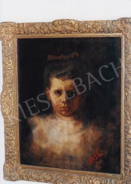 Nagy Balogh János - Kislány portré; Jelezve alul jobbra: MBJ.; Fotó: Kieselbach Tamás