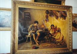 Valentiny, János - The Elder Gypsy, 195x256 cm, oil on canvas, Signed lower left: Valentiny J., Photo: Tamás Kieselbach