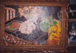 Rippl-Rónai József - Krizantémos csendélet, 1910 körül, 72x102 cm, olaj, lemezpapír, Jelezve jobbra fent: Rónai, Fotó. Kieselbach Tamás
