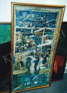  Gulácsy Lajos - Nakonxipánban hull a hó, 1910 körül, olaj,vászon, 96,5x48 cm, Jelezve balra lent: Gulácsy, Jelezve jobbra lent: Padova, Fotó: Kieselbach Tamás 