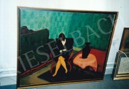Berény, Róbert - Woman in Green Room, oil on canvas, 82x97 cm, Signed upper right: Berényi; Photo:Tamás Kieselbach