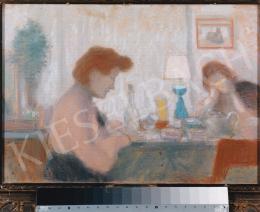 Rippl-Rónai, József - Evening Atmosphere, 37x52,5 cm, pastel on paper, Signed lower left: Rónai, Photo: Kieselbach, Tamás