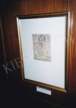 Rippl-Rónai József - Önarckép, 1914, 223x170 mm, akvarell, toll, tus, papír, Fotó: Kieselbach Tamás