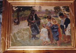  Kunffy, Lajos - Wandering Musician, oil on board, 31x41 cm, Signed lower right: Kunffy; Photo: Tamás Kieselbach