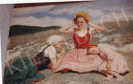  Glatz, Oszkár - Sisters, oil on canvas, 50x70 cm, Signed lower right: Glatz 1936; Photo: Tamás Kieselbach