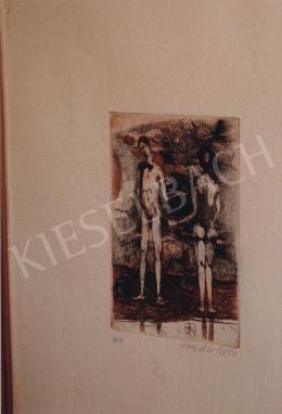 Kondor, Béla - A Couple, mixed media on paper, 8,5x12,5 cm, Signed lower right: Kondor; Photo: Tamás Kieselbach