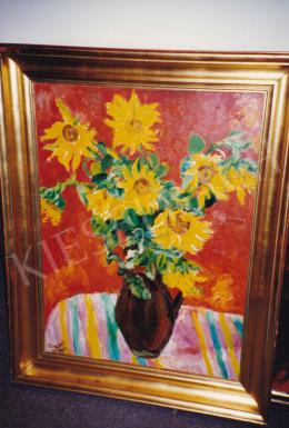  Frank, Frigyes - Sunflowers, oil on board, 80x60 cm, Signed lower left: Frank Frigyes; Photo: Tamás Kieselbach