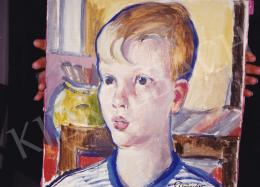  Schönberger, Armand - Portrait of a Boy, tempera on paper, 35,5x35,5 cm, Signed lower right: Schönberger 1949.; Photo: Tamás Kieselbach