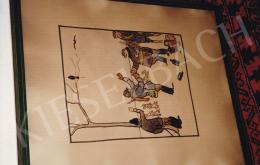  Pólya Tibor - Koccintó vadászok, aqvarell,papír, 56x45,5 cm, Jelezve jobbra lent: Pólya Tibor; Fotó: Kieselbach Tamás