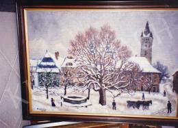 Husovszky, János - Nagybánya Landscape in Winter, oil on canvas, 70x100 cm, Signed lower right: Husovszky, Photo: Tamás Kieselbach