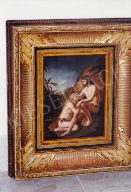 Klimkovics, Béla - Adam and Eve, oil on panel, 19,5x14 cm, Signed lower left: Klimkovics; Photo: Tamás Kieselbach