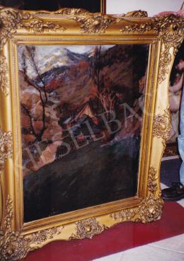 Pogány, Ferenc - The Valley of the River Vág, oil on canvas, 94x73 cm, Signed lower right: Pogány Ferenc 917. Vág völgye, Photo: Tamás Kieselbach