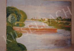 Rippl-Rónai, József - Waterside Landscape, late 1890s, oil on cardboard, 36x50 cm, Unsigned; Photo: Tamás Kieselbach