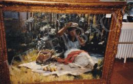 Pécsi-Pilch, Dezső - Picnic, oil n canvas, 95x122 cm, Signed lower right Pilch D 921; Photo: Tamás Kieselbach