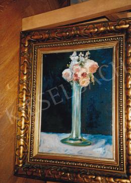  Scheiber, Hugó - Flower Still Life, oil on canvas, Signed lower left: Scheiber H., Photo: Tamás Kieselbach