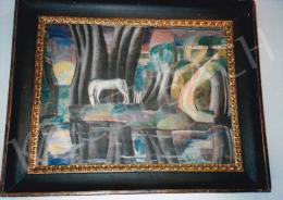 Klie Zoltán - Holdtölte, 1930 körül, olaj, vászon, 85x105 cm, Jelezve jobbra lent: Klie, Magántulajdon, Fotó: Kieselbach Tamás