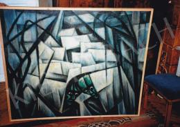 Schadl, János - Nightmare, 1921, oil on canvas, 119,5x132 cm, Signed lower right: S.J., Photo: Tamás Kieselbach