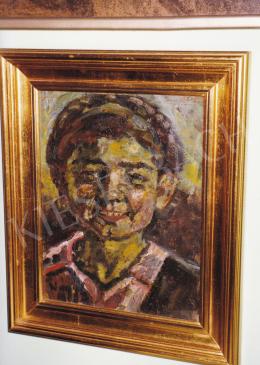 Nagy, István - Laughing Girl, 1920s, oil on canvas, 35x28 cm, Signed lower left: Nagy István, Photo: Tamás Kieselbach