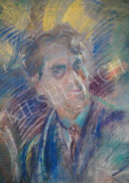  Márffy, Ödön - Dynamical Self-Portrait, the middle of 1920s, 90x73 cm, pasztel on canvas, Signed upper right: Márffy Ödön, Photo: Tamás Kieselbach