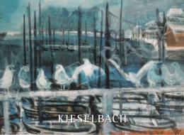  Bernáth Aurél - Halászkikötő sirályokkal, 1931, 70x100 cm, olaj, vászon, Jelezve jobbra lent: BA, Fotó: Kieselbach Tamás