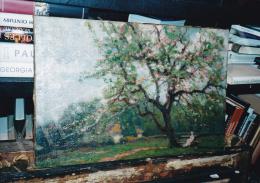 P. Kováts, Ferenc - Blooming Apple-Tree, olaj, vászon, Fotó: Tamás Kieselbach