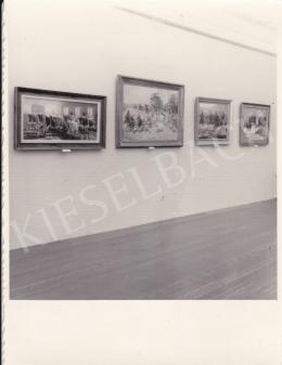  Kieselbach, Géza - Exhibition opening of Géza Kieselbach in 1955 (20 August 1955) - photos of the opening and interier photos