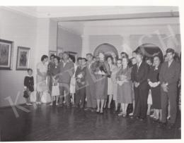  Kieselbach, Géza - Exhibition opening of Géza Kieselbach in 1955 (20 August 1955) - photos of the opening and interier photos