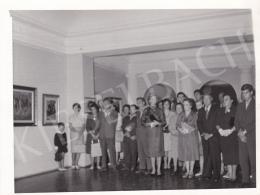  Kieselbach, Géza - Exhibition opening of Géza Kieselbach in 1955 (20 August 1955) - photos of the opening and interier photos