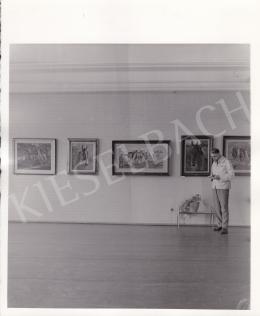  Kieselbach, Géza - Exhibition opening of Géza Kieselbach in 1955 (20 August 1955) - photos of the opening and interier photos